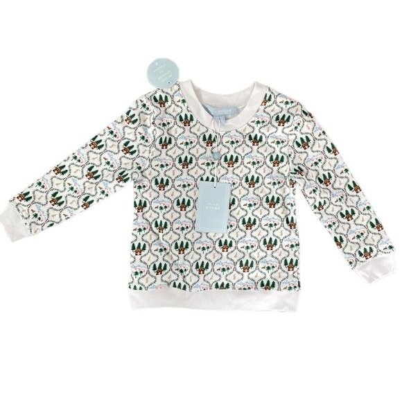 New! Hill House Tiny Teddy Crewneck - Winter Ski Chalet Sweatshirt